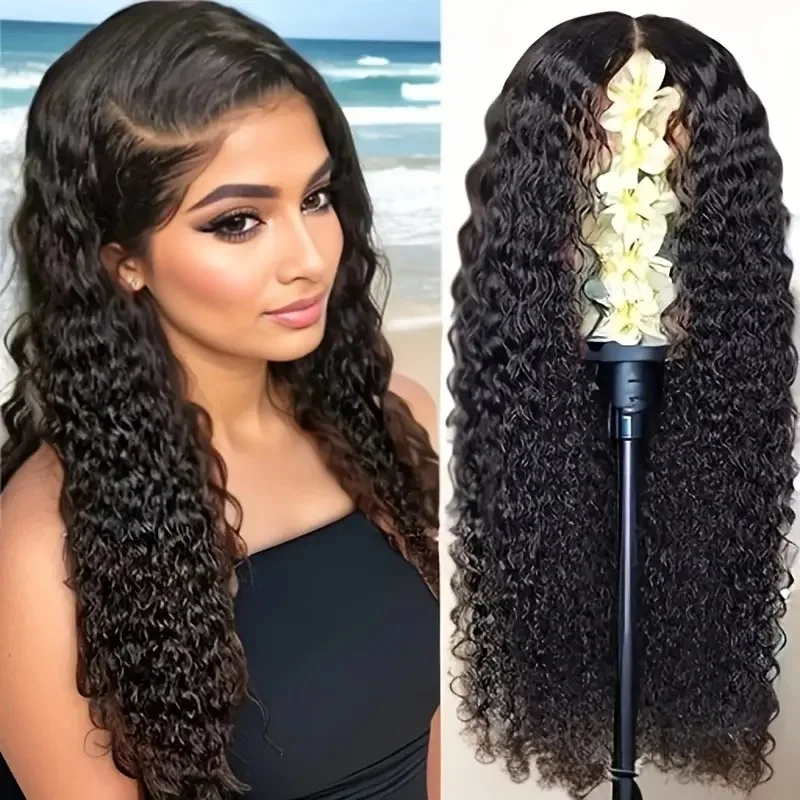 Parrucca Riccia con Mèches da 30-36 Pollici in Capelli Umani Biondo Miele, Frontale in Pizzo 13x4, Onda Profonda, Frontale in Pizzo HD 13x6, Brasiliana per Donne - immagine 6