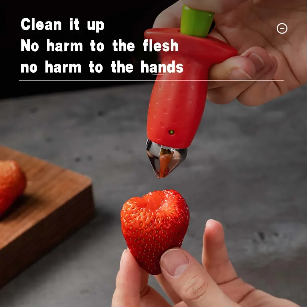Strawberry Picker Strawberry Huller Pineapple Cutters Novel Tomato Stalks Remover Fruit Knife Useful Strawberry Leaf Cleaner Kitchen Accessories strawberry picker
