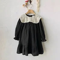 2024 New Spring Sister Clothes 0-3Yrs Kids Princess Dresses Toddler Baby Bodysuits Long Sleeved Cotton Baby Girls Party Dress 3