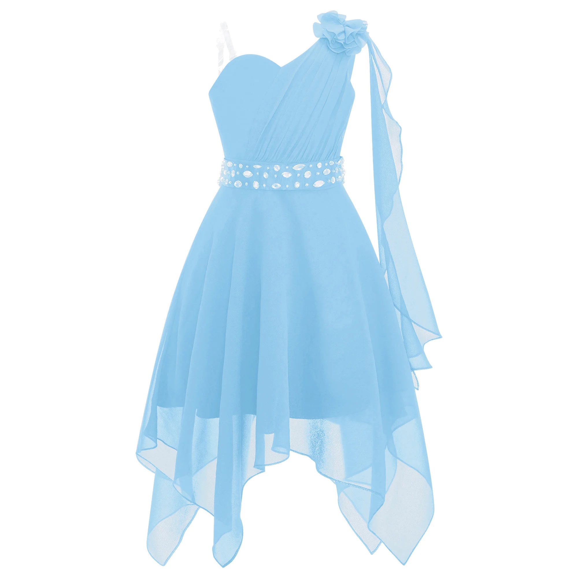 Vestido Humoral Para Meninas - Damas De Honra Júnior Em Chiffon E Renda, Bordô Tamanho 16