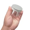 50pcs/set 20g 30g 50g 100g 120g 150g Plastic Jar with Lids Screw Tin Clear Container Empty Cosmetic Cream Powder Pot Makeup Box 4