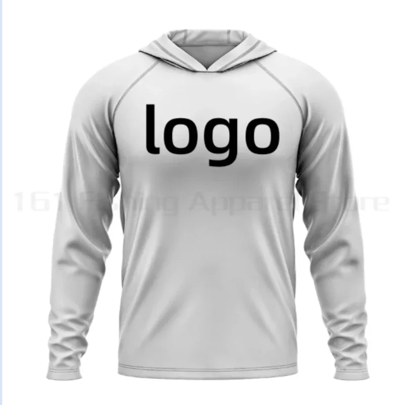 Personalized Pattern Design Men Hooded Fishing Clothing Fishing T Shirt UV Protective Apparel