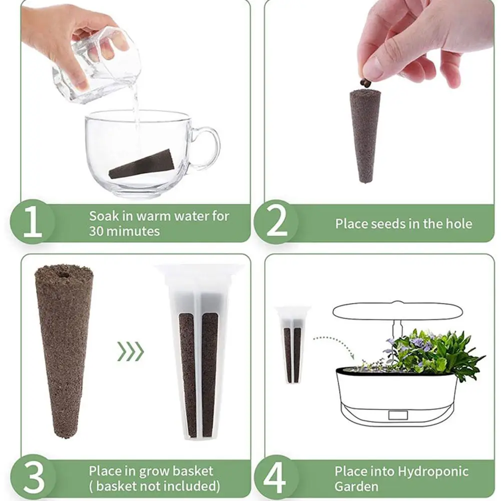 50Pcs Hydroponic Growing Blocks Quality Sponge Material Lock Water Breathability Efficient Vegetables Fruits Flowers Plant Block 5