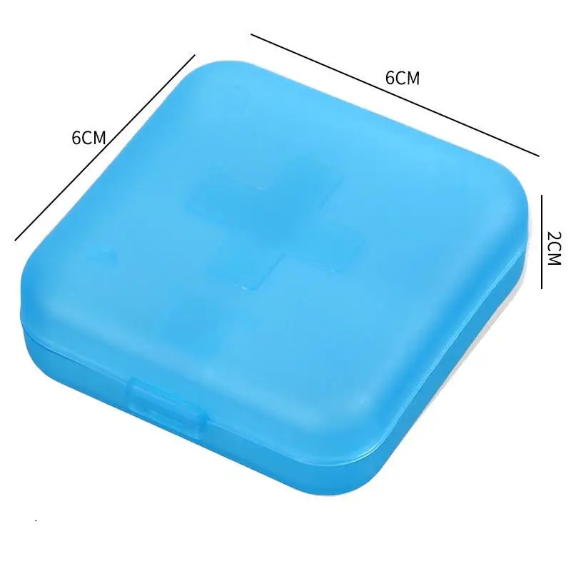 4-Compartment Waterproof Pill Organizer and Vitamin Storage Box