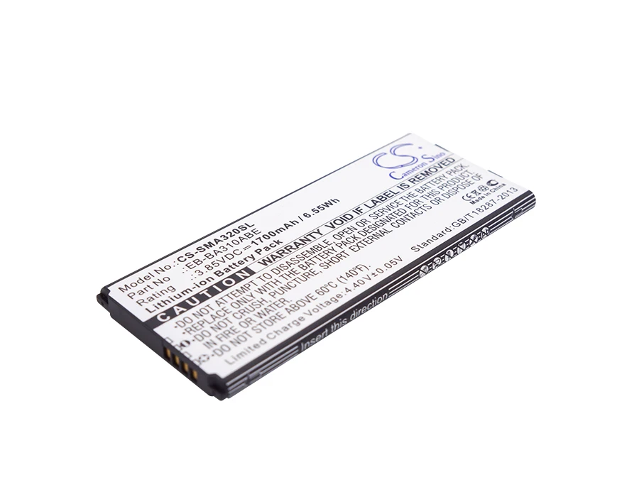 1700Mah Gh43-04562A Eb-Ba310Abe Batteria Per Samsung Galaxy A3 2016 Galaxy A3 2016 Duos Lte Galaxy A3 2016 Lte Sm-A310 Sm-A310F/D