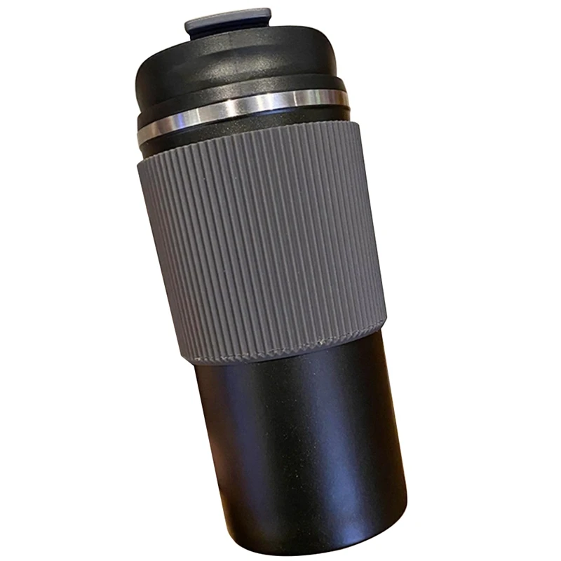 

1 Piece Stainless Steel Cup Fashion Simple Coffee Cup Portable Water Cup Vacuum Cup With Silicone Case