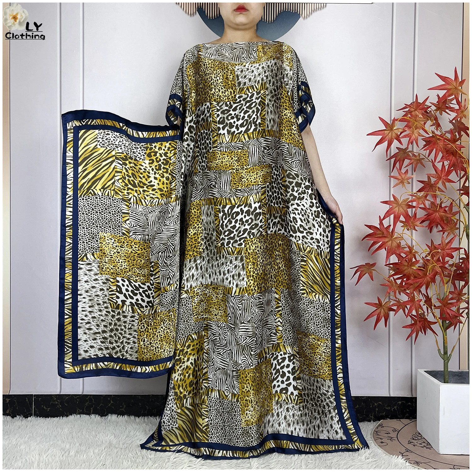2025 Summer New African Dresses For Women Printed Silk Muslim Dubai Lady Loose Long Dress Kaftan Fashion Party Dress With Scarf - AliExpress 200000345 2025 Summer New African Dresses For Women Printed Silk Muslim Dubai Lady Loose Long Dress Kaftan Fashion Party Dress With Scarf - AliExpress 200000345