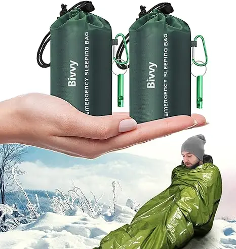 Portable Waterproof Emergency Survival Sleeping Bag Outdoor Camping Gear Thermal Sack First Aid Rescue Mylar Insulate Blanket