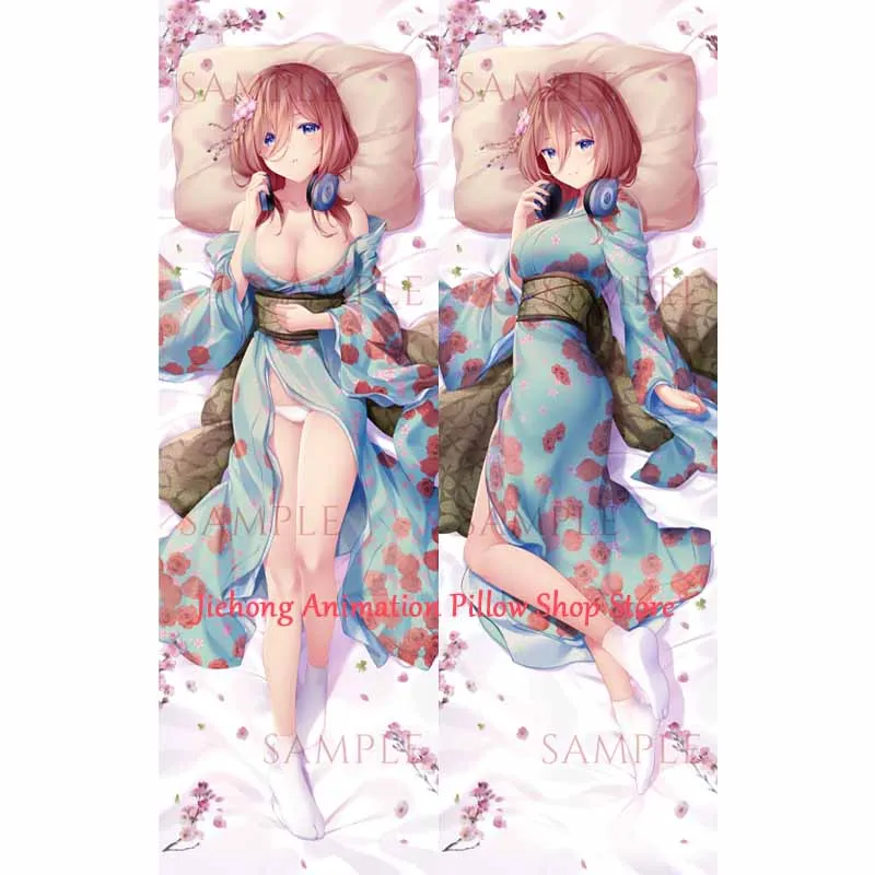 

Dakimakura Anime Miku Nakano Pillow Cover Double-Sided Print Life-Size High Quality 2WAY Pillowcase Otaku Gifts