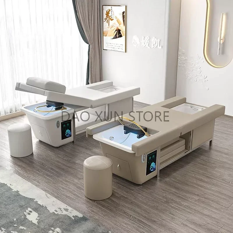 Shower Head Spa Shampo Chair Move Adjust Portable Sink Luxury Hair Wash Bed Foot Basin Shampouineuse Salon Equipment MQ50XF head spa shampo chair luxury water circulation portable sink hair wash bed minimalistic shampouineuse salon equipment mq50xf