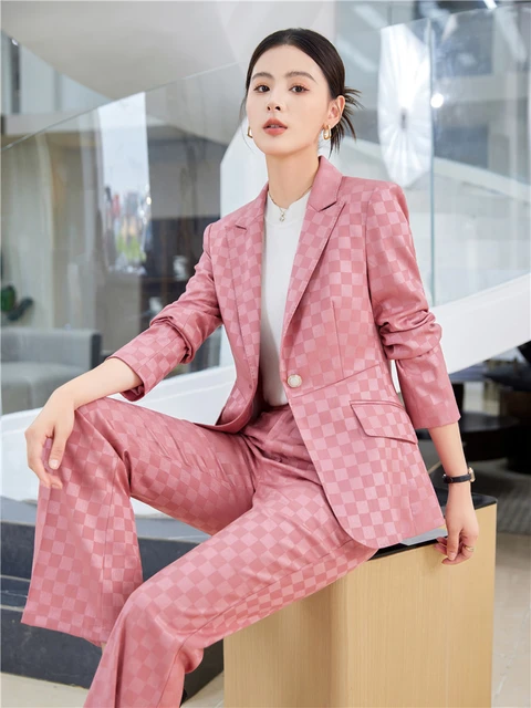 Autumn Basic Elegant Women's Tracksuit Double Breasted Blazers And Straight  Flare Pants Suit Matching Two 2 Piece Set Outfits - AliExpress