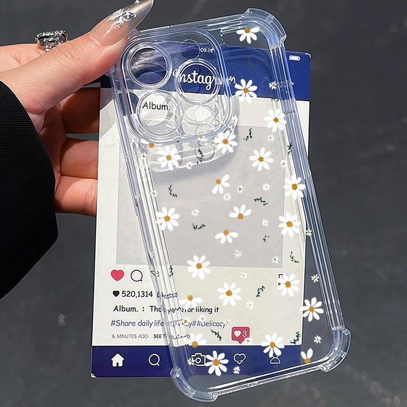 INS Flower Shockproof Phone Case