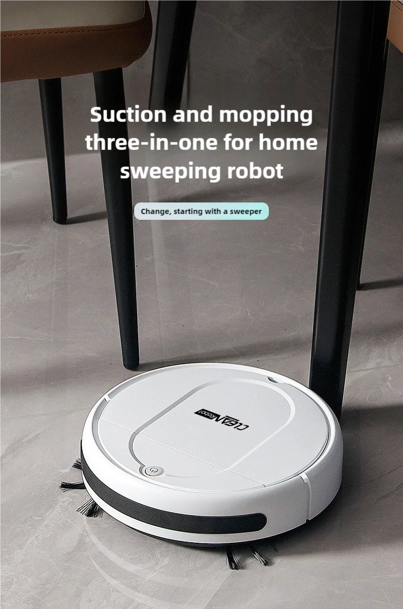 Description Picture 2 of itemHousehold Vacuum Cleaner Electric Sweeper Intelligent No-wash Sweeping and Towing Machine Cleaning Tools Noise Reduction Charge