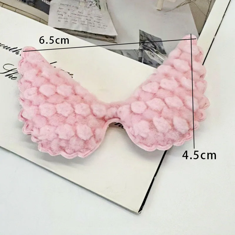 30 Stücke 6,5*4,5 CM Plüsch Engel Flügel DIY Handgemachte Haarspange Zubehör Und Tuch Dekorative Zubehör – Detail 4