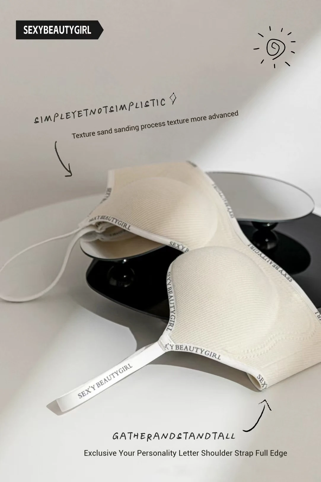 Padded Push-Up Bralette - Adjustable Wireless Comfort Bra