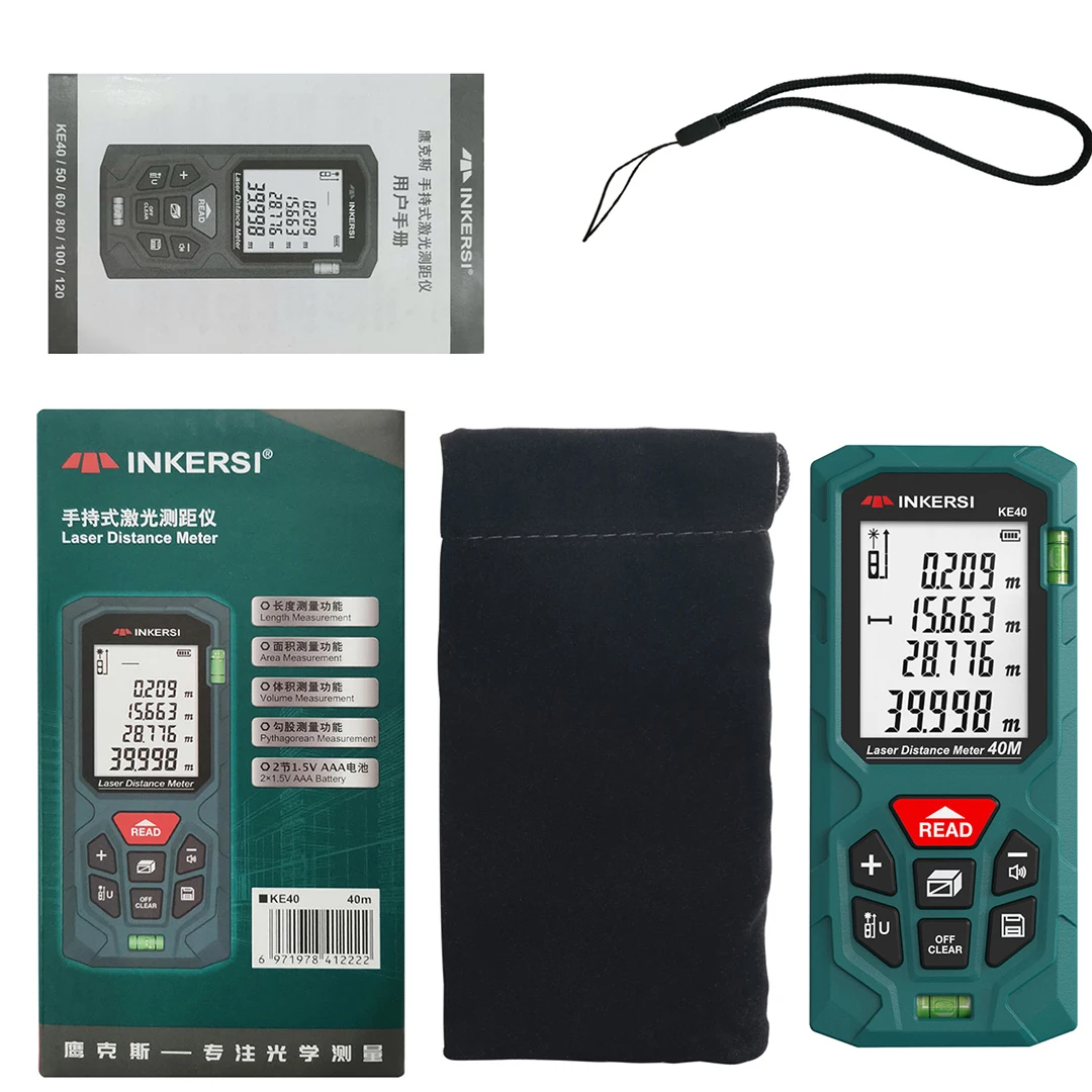 INKERSI Laser Rangefinder Professional Long-Distance Fast Response Durable Stable Measuring Tool