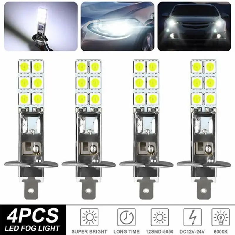 AEE5-20PCS H1 6000K 슈퍼 화이트 80W LED 헤드라이트 전구 키트 안개등
