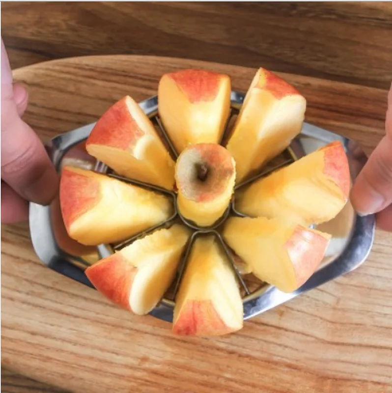 Apple Cutter Kitchen Gadgets Stainless Steel Slicer Vegetable Fruit Tools Kitchen Accessories Easy Cut Slicer