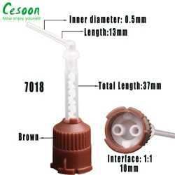 Dental Disposable Mixing Tips - 50 Pack, Silicone Rubber Mixing Heads for Impression Dispensing (Narrow Tips)