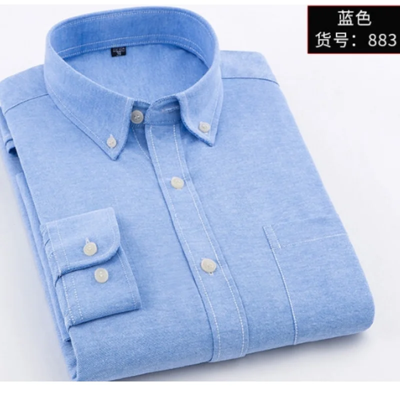 High Quality Men's Oxford Shirts Spring 60% Cotton+40% Polyester