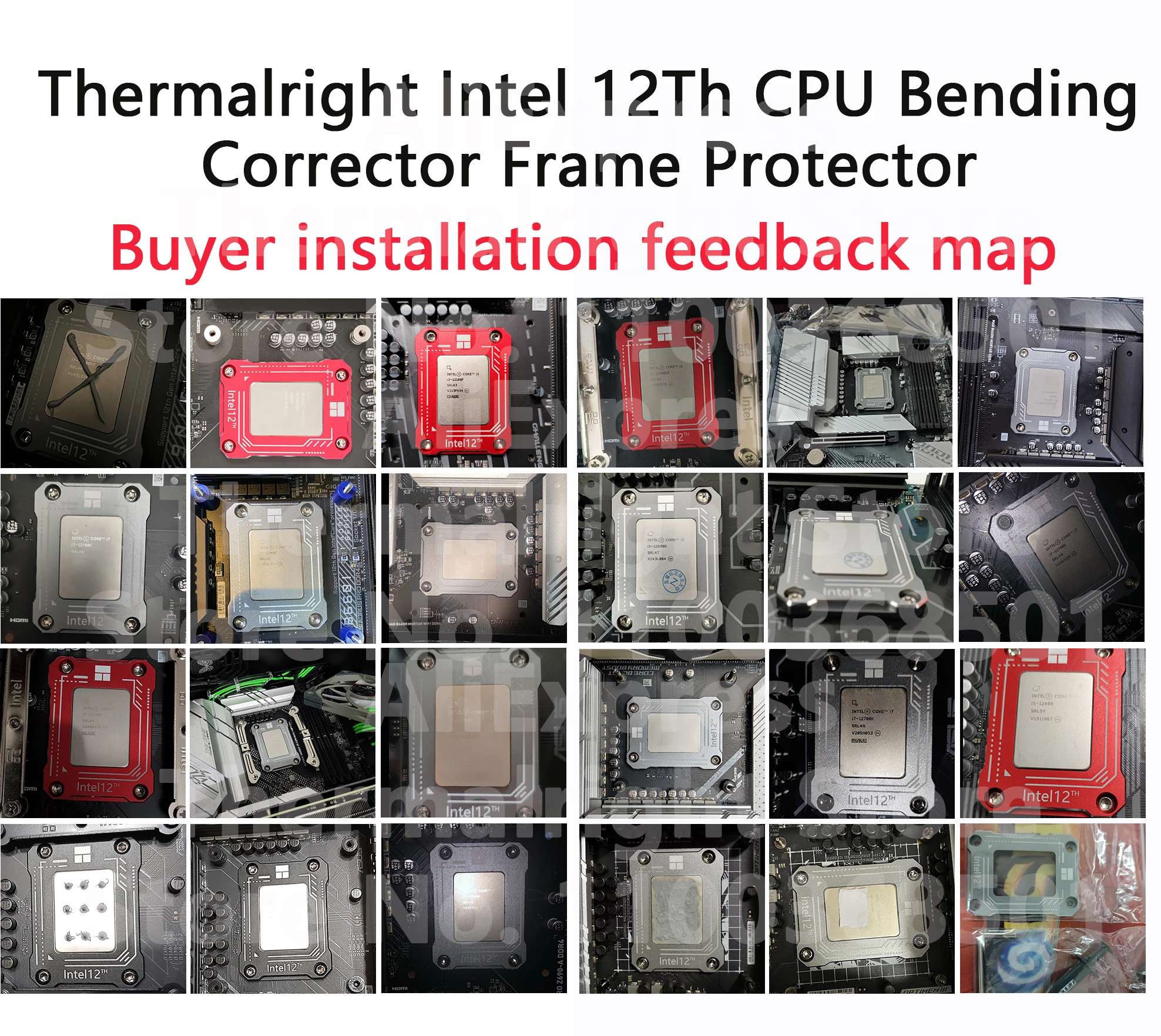 Thermalright intel 12th cpu flexão corrector quadro