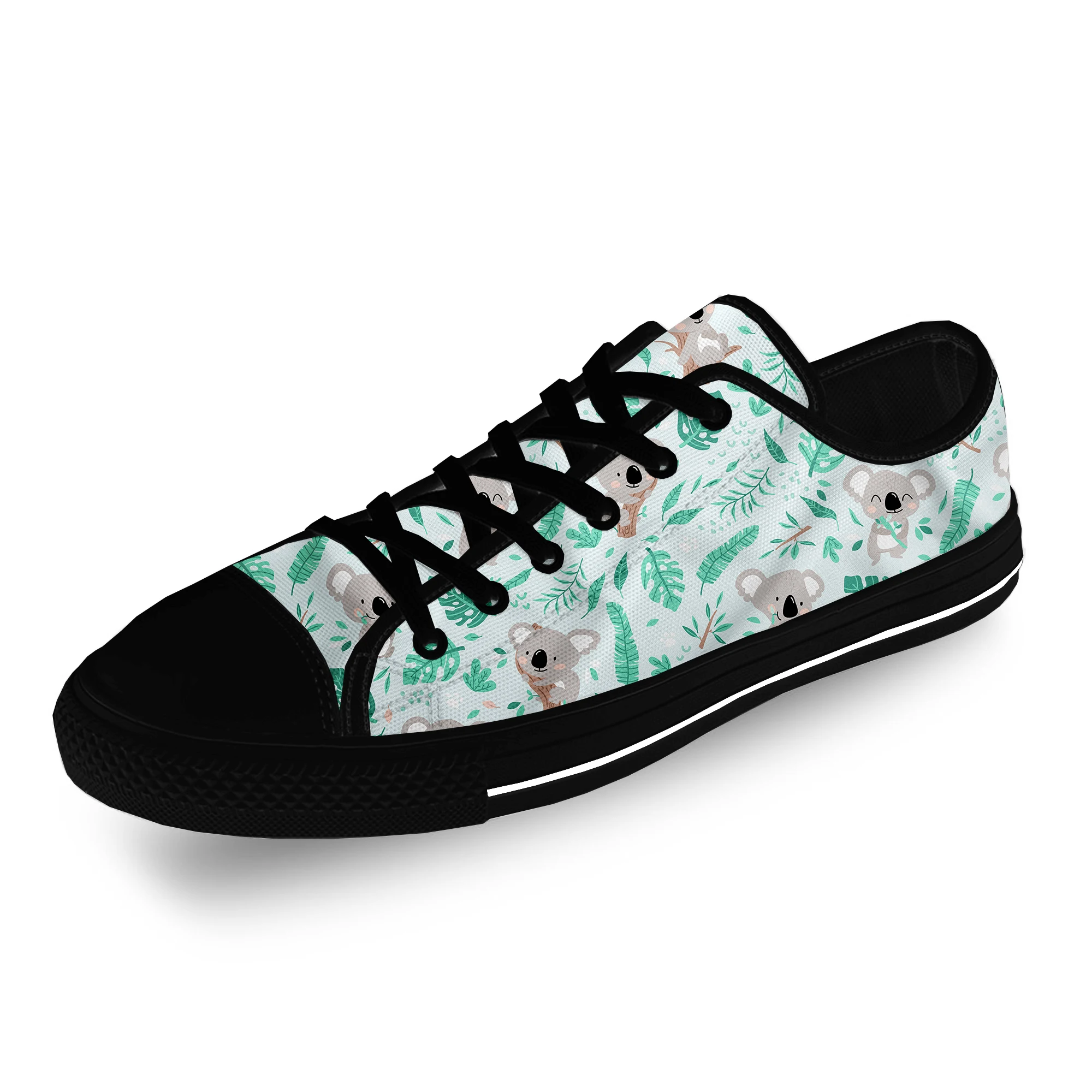 

Koala Cute Funny Kawaii Cartoon Casual Cloth Fashion 3D Print Low Top Canvas Shoes Men Women Lightweight Breathable Sneakers