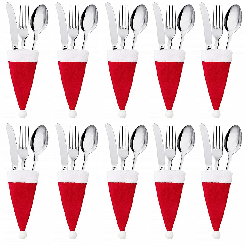 Tableware Holder 10PC Christmas Decorations