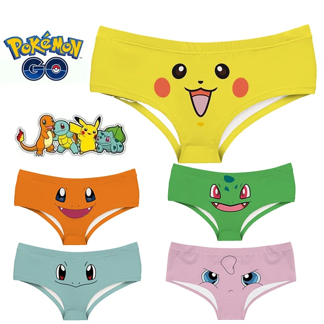 Anime Pikachu Print Underwear Set 