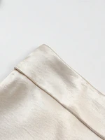 2025 New Women's Premium Design Elegant Satin A-line Half Skirt Pure Colour Belt Halter Skirt Dinner Party Dating - Image 5