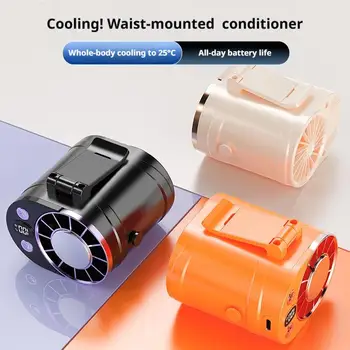 Portable Waist Mounted Fan Semiconductor Cooling Personal Air Conditioner 3000mAh Turbo Outdoor Working Cooling Fan 1