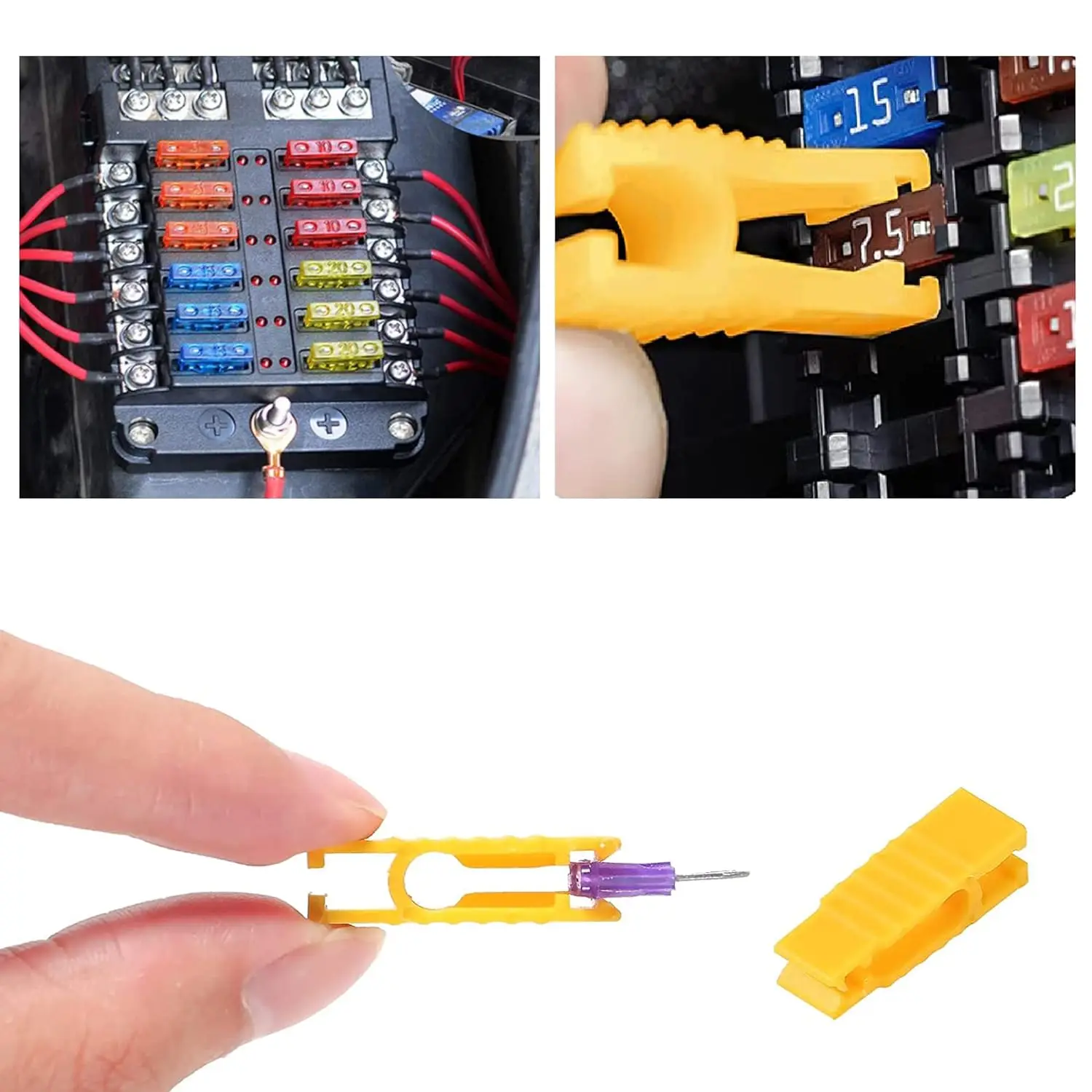 Car Fuses Kit Assortment Automotive Middle Small Mini Type Blade 5A/7.5A/10A/15A/20A/25A/30A car fuses kit
