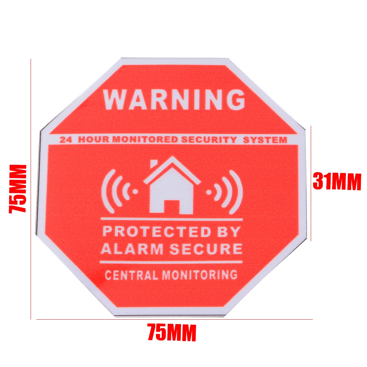 5pcs/set Home Alarm Security Sticker Warning Signs Decals Window Door Stickers 7.5*7.5cm For Saftey System Supplies