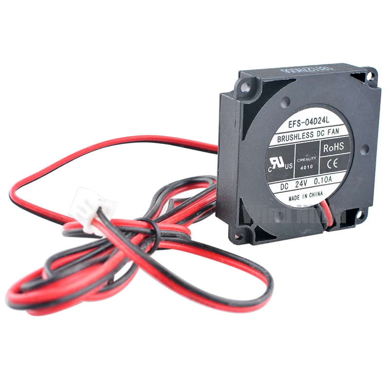 Ventilador de Refrigeração para Impressoras 3d Micro Ventilador Centrífugo 4cm 40 mm 40x40x10 mm Dc24v 0.10a Efs04d24l