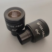 WF10X High Eye Point Wide-angle Eyepiece Field of View 18mm Interface 23.2mm Metal Coating For Biological Microscope Accessories 4