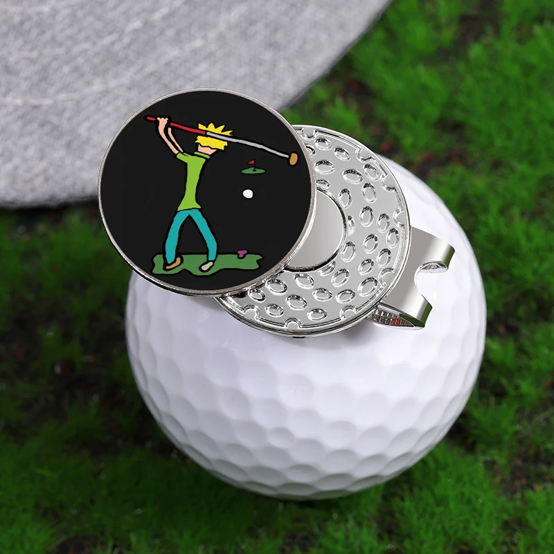 Golf Ball Mark Golf Hat Clip Enamel Clips Jewelry Gift