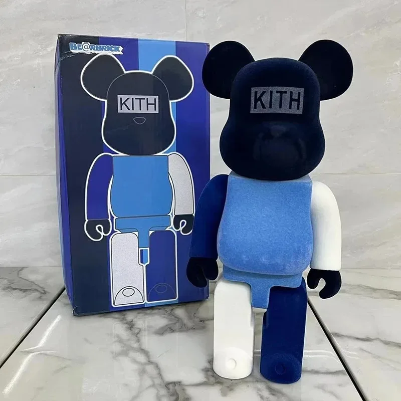 

400% Bearbrick Statue Cartoon Bear Brick Sculpture Fashion Porch Desktop Ornaments Collection Action Figure Home Decor Toys Gift