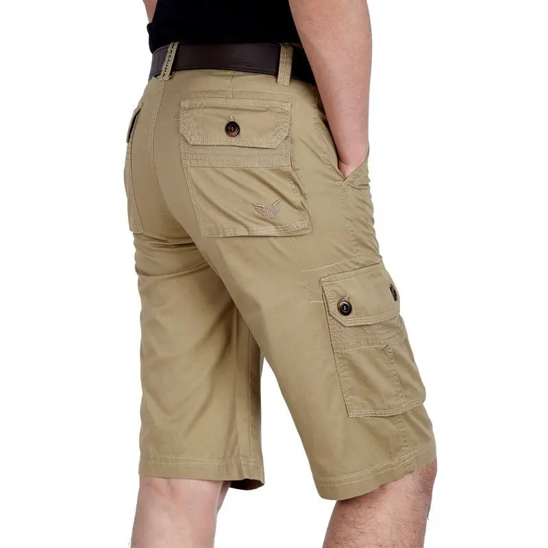 Summer Military Tactics Shorts Men Cotton Cargo Shorts Army Multi-pocket Outdoor 2023 Leisure Plus Size Loose Brand Sweatpants