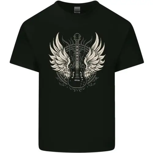 

Guitar Wings Rock n Roll Music Heavy Metal Kids T-Shirt Childrens