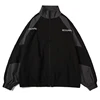 Hip Hop Varsity Jacket Men High Street Patchwork Color Black Windbreaker Coats Women Spring Autumn Thin Fashion College Jackets 2