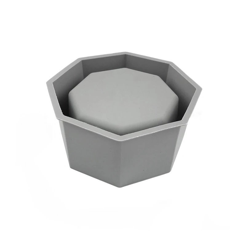 Hexagonal Round Flower Container Molds, Extra Large Silicone Planter M –  IntoResin