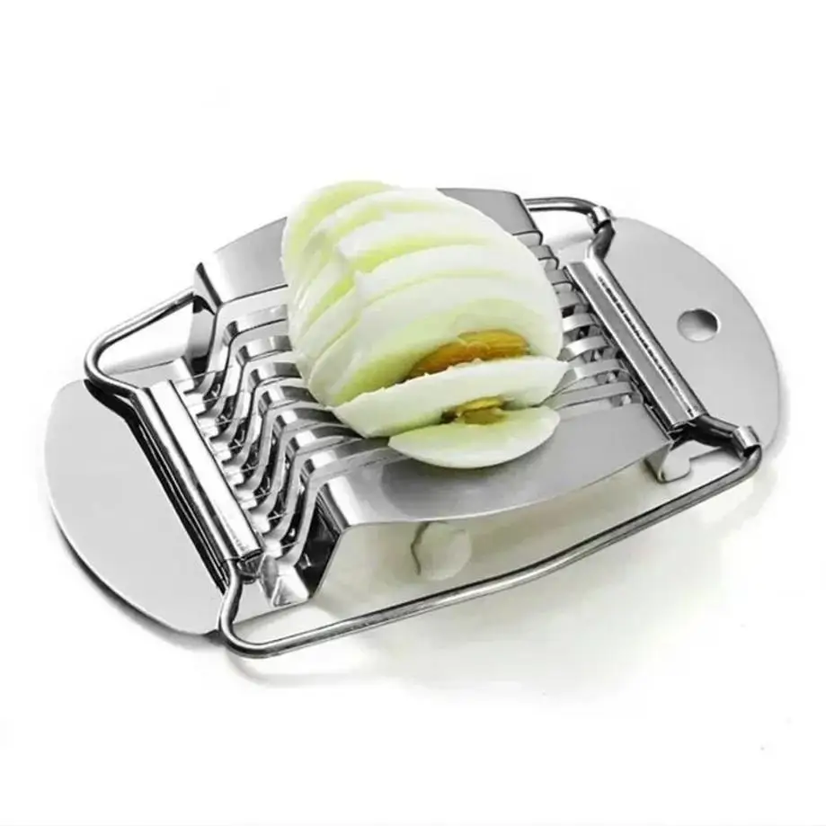 1 Pcs New Kitchen Portable Stainless Steel Wire Slicers Multifu Egg Egg Slicer For Hard Convenient Home Supplies Cooking Tools
