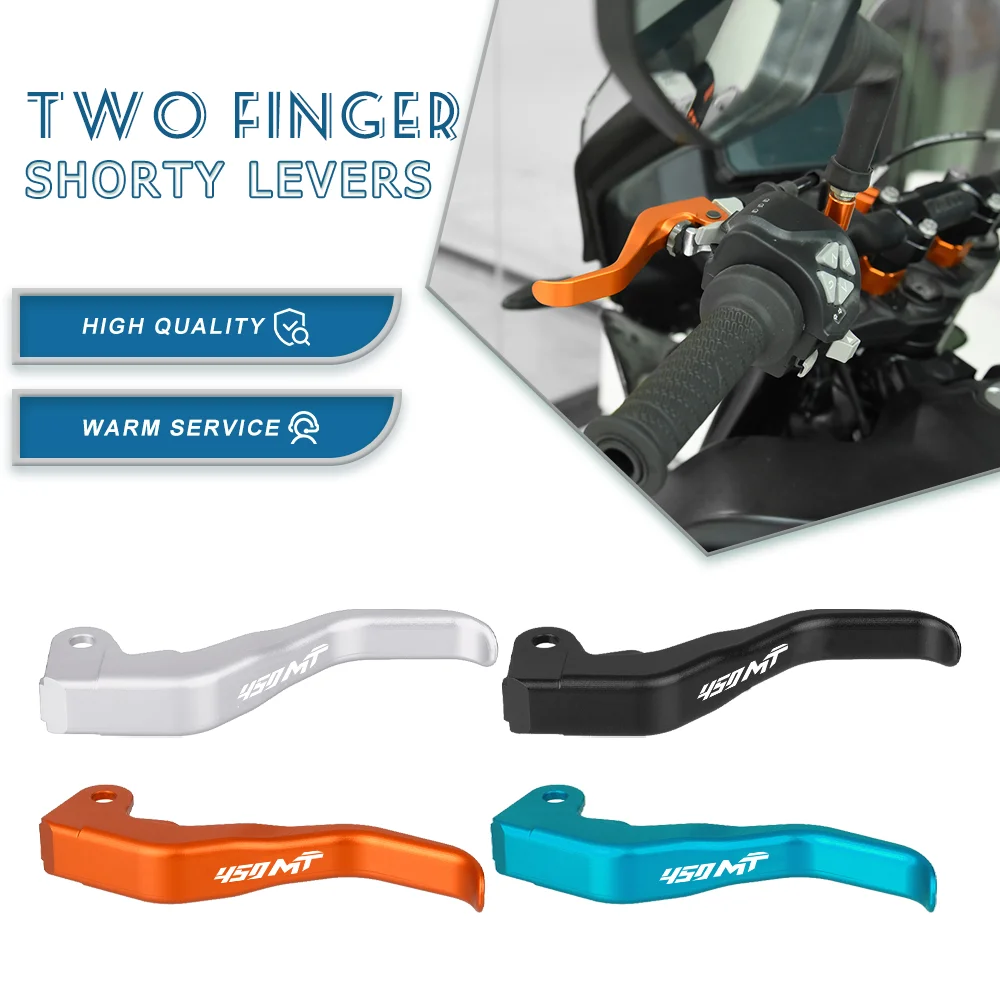 

For CFMOTO 450MT 2024 2025 2026 Motorcycle two finger 10% force reduction shorty stunt clutch lever 450SS 450SR 2022 2023 2024