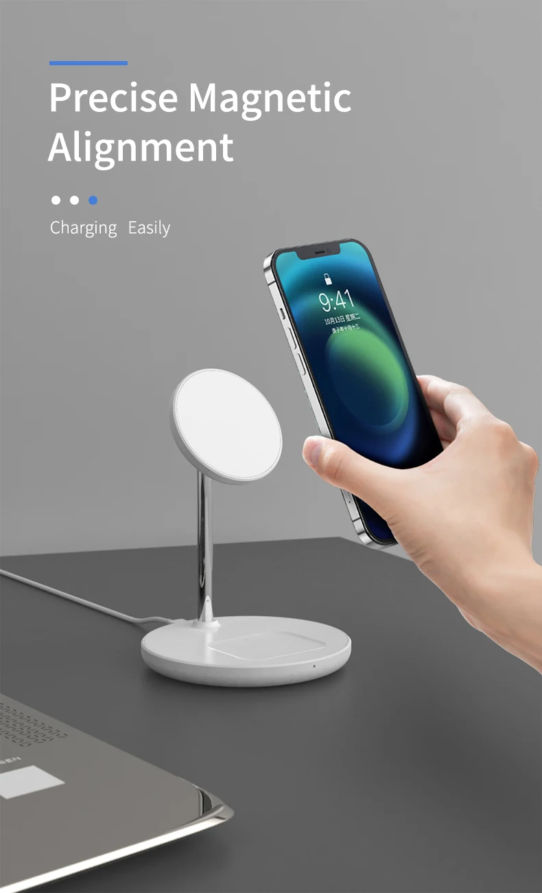 wireless charging station Qi Magnetic Wireless Charger For Iphone 13 12 11 XR Pro Max Magnetic Mobile Phone Holder Fast Charging Wireless Chargers Station wireless chargers