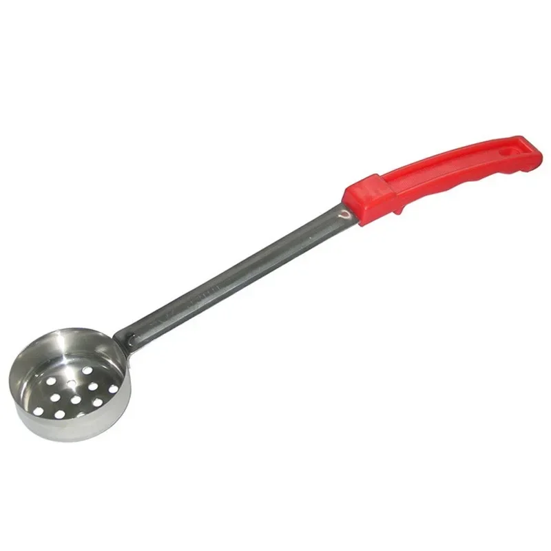 Stainless Steel Pizza Sauce Spoon with Long Rubber Handle Anti-Hot Pizza Spread Ladle Measuring Spoon Sauce Tools
