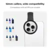 K&F Concept 52mm 1/4 Black Pro Mist Phone Filter Clip on Diffusion Antireflective Coating Filter iPhone Mobile Smart Phone 5