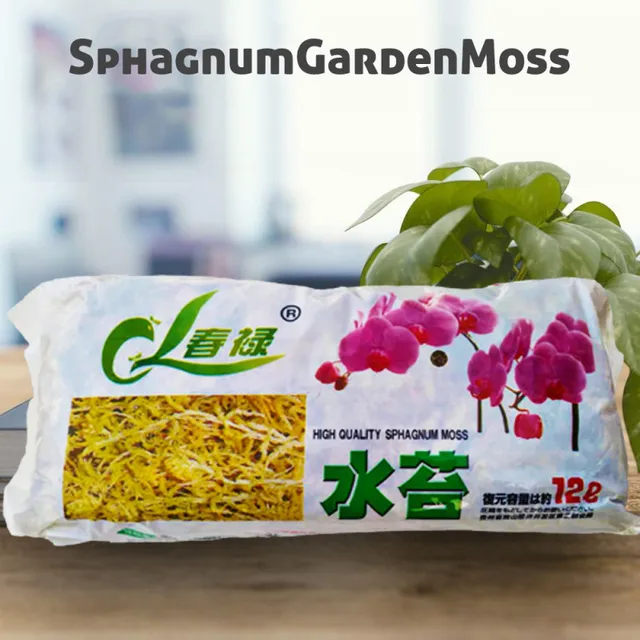 12L Természetes Sphagnum Moha Mohát Hidratáló Táplálkozási Szerves Műtrágya A Phalaenopsis Sarracenia Orchidea Kerti Növényekhez