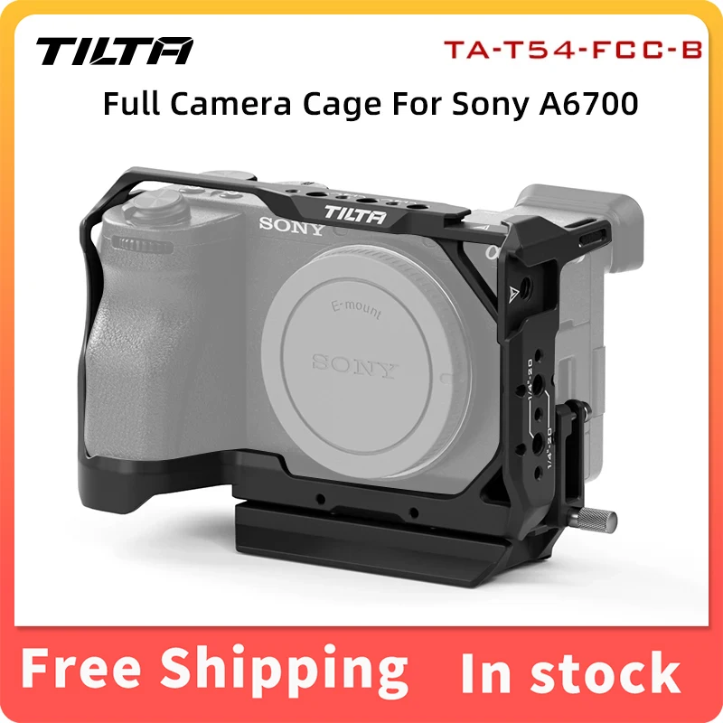 Tilta Ta-T54-Fcc-B Armor Full Camera Cage Full Rig Fusoliera Protettiva Per Sony A6700 Dsrl