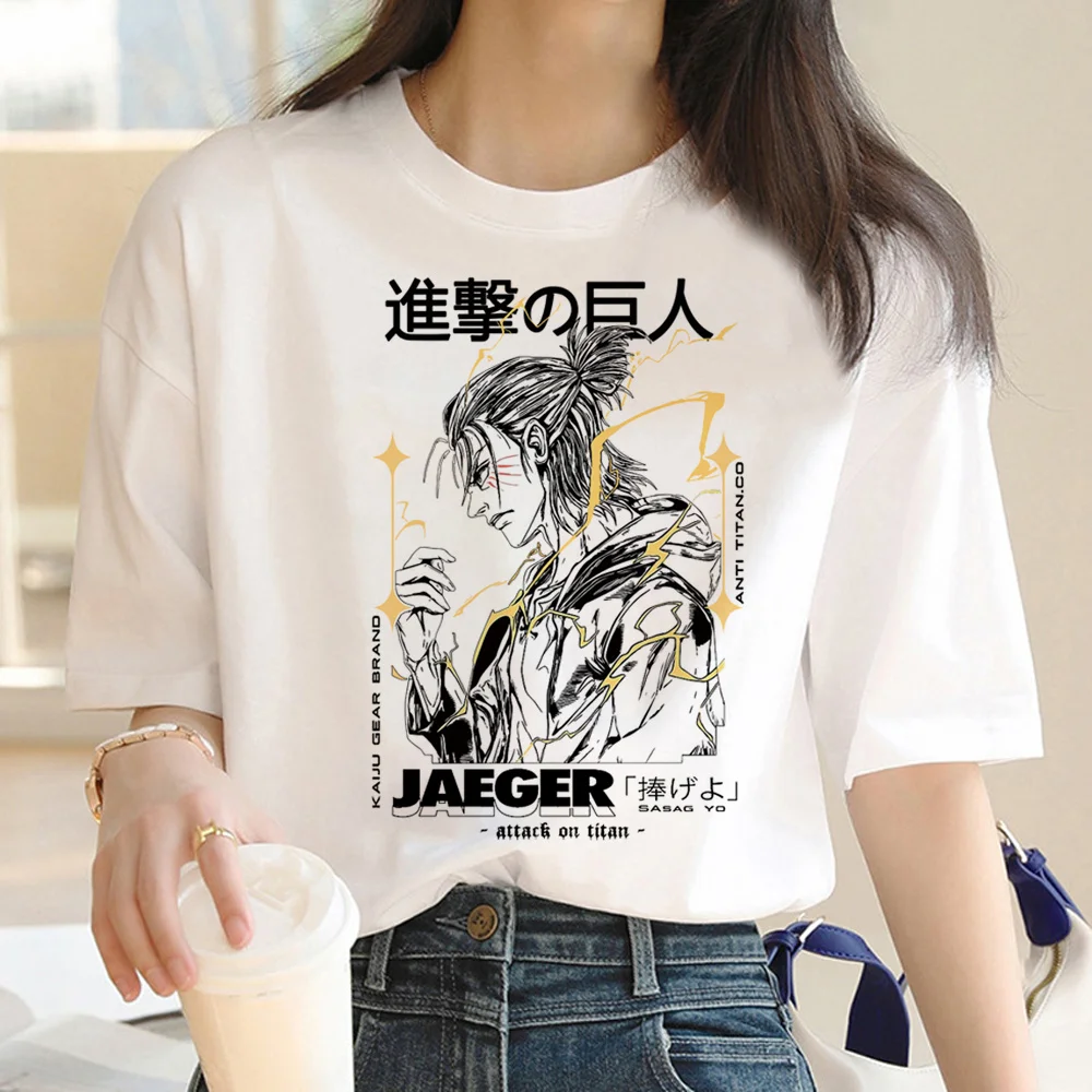 

attack on titan top women funny harajuku Tee girl Japanese y2k clothes