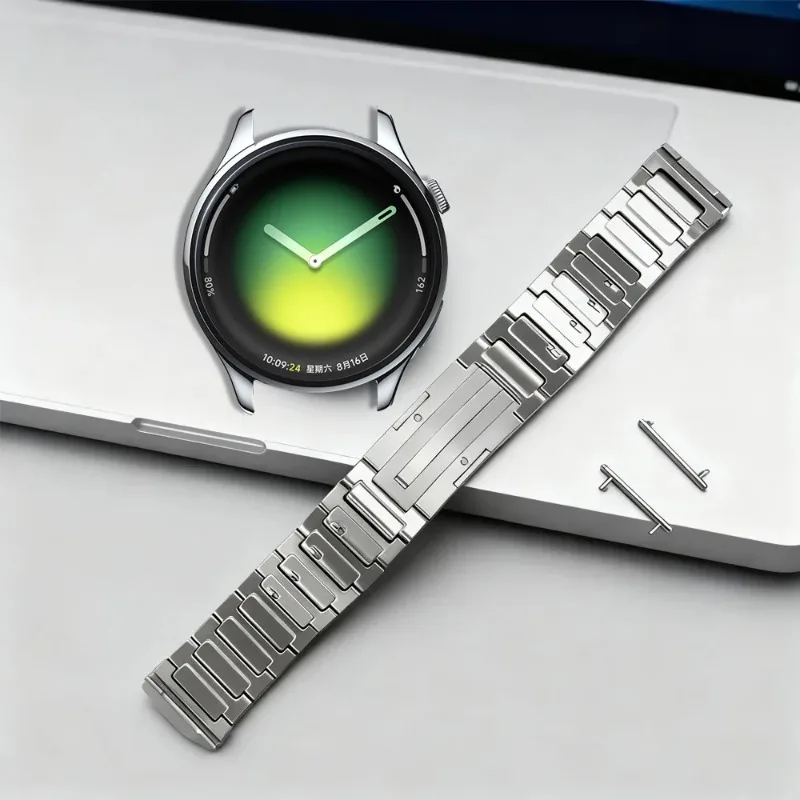 Enhanced Titanium Quick Release Breathable Watch Strap, 20/22mm
