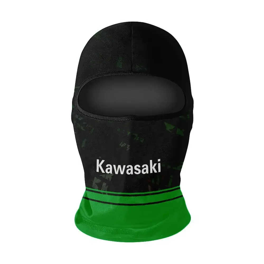 New Kawasaki Bike Ice Silk Head Cover, Motorcycle Sunscreen Mask, Motorcycle Helmet Head Cover 6